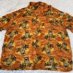 George アロハシャツ 総柄　ビール　ビッグシルエット 2XL