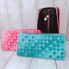 ボッテガ長財布ブルー ブルー（青）系 BOTTEGA VENETA(ボッテガヴェネタ) 長財布