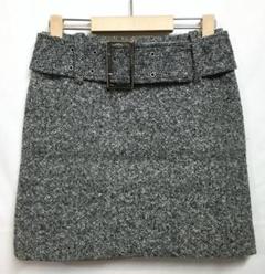 VICKY ビッキー ベルト付き ウール スカート ＊のサムネイル