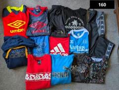 160 まとめ売 adidas アンダーアーマー UMBRO 他 半袖 13点