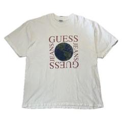 90s GUESS jeans ゲスジーンズ 地球 Tシャツ
