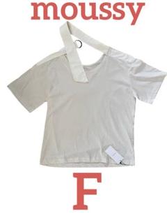 moussy バックストライプルーズTシャツ
