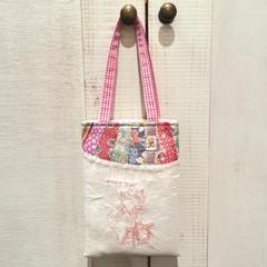 ビンテージパッチワークキルト 巾着手提げバッグ1 5d813311cb62cd40e78dafcc039729