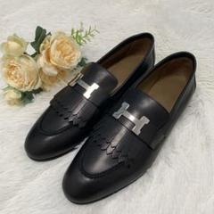 HERMES 38.5 モカシン　ロワイヤル HERMES エルメス ローファー モカシン ロワイヤル #38 マルチ