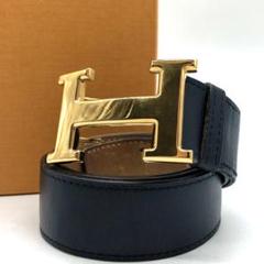 エルメス レザー Hベルト コンスタンス 85 □K刻印 ホワイト ブラック HERMES エルメス ベルト コンスタンスHベルト メンズ 85cm