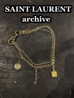 【特別セール品】 LAURENT SAINT サンローラン メルカリ - 2連ネックレス 名作 archive アクセサリー