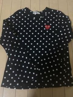 【美品】コムデギャルソン 水玉 ロンT M プレイコムデギャルソン ドットロンT COMME DES GARÇONS 水玉