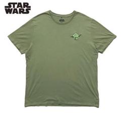 映画 スターウォーズ ジェダイ ヨーダ 刺繍ロゴ キャラクター Tシャツ 古着