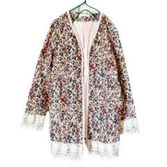 ungrid アングリッド ゴブラン織 花柄 ノーカラー コート ジャケットのサムネイル