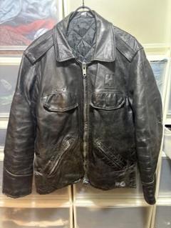 50s60sヴィンテージ レザージャケット　COATS&CLARKジッパー　XL 50s60sヴィンテージ レザージャケット COATS&CLARKジッパー XL