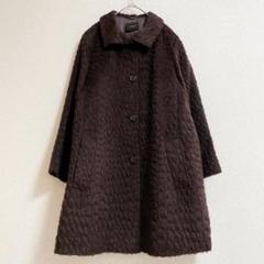 A-K-R-I-S アクリス　アンゴラウール ロングコート ブラウン A-K-R-I-S アクリスアンゴラウール ロングコート ブラウン