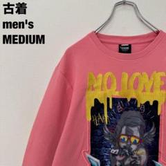 古着 GENUINE スウェットNO LOVE グラフィック ダークエンジェル