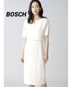 BOSCH 　ボッシュ　ベルト付キーネックワンピース
