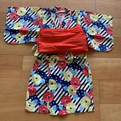 美品　浴衣　椿　アンパサンド　100 ①