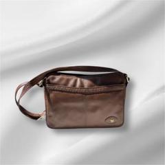 ブラウン　レザー バッグショルダーバック　Morris Dorshkimnd