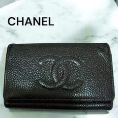 CHANEL シャネル　ブラック レザー キーケースのサムネイル