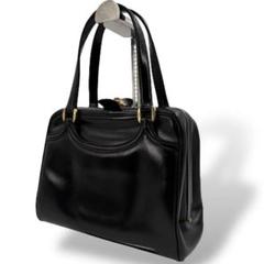 BALLY バリー ハンドバッグ レザー がま口 ブラック 希少 312
