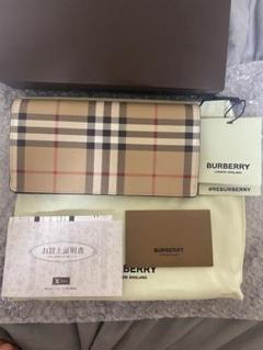 【最終価格】バーバリー 財布 新品・未使用 未使用 BURBERRY バーバリー 現行 二つ折り財布 TBロゴ シボ革