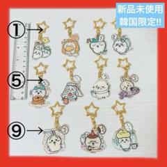 韓国限定 全種セット ちいかわ EDIYA キーリング ハチワレ うさぎ ちいかわ 韓国限定 シークレットリングキーホルダー 24個入り