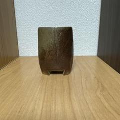 駒形九磨　備前焼　三ツ足湯呑 駒形九磨 備前焼 三ツ足湯呑 工芸品