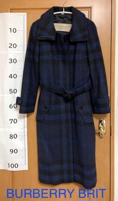 dd42 BURBERRY BRIT トレンチコート フルノバチェック ネイビー dd42 BURBERRY BRIT トレンチコート フルノバチェック ネイビー