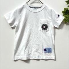 【champion】極美品✨Tシャツ 半袖　白　ロゴあり　キッズ110