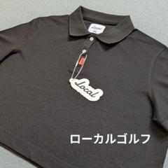 【未使用・タグ付き】ローカルゴルフ　レディース半袖ポロシャツ　人気ブラックMのサムネイル