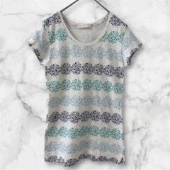 Ray Cassin ドット柄　半袖　Tシャツ　白　フリーサイズ