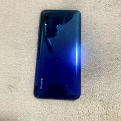 (初期化済)HUAWEI nova lite 3本体 ブルー　割れあり