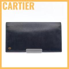 Cartier 二つ折り長財布 パシャ ドゥ カルティエ レザー ブラック