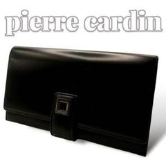 良品 Pierre cardin ブラック メンズ 長財布 6219