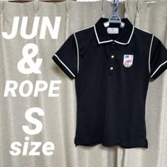 JUN&ROPE 黒 ポロシャツ レディース 半袖 ゴルフ