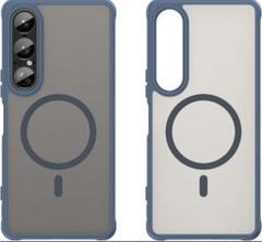 Xperia 1VII ケース MagSafe対応 半透明マットブルー