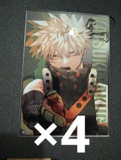 爆豪勝己　KATSUKI MEMORY　箔入りアクリルカード4個ヒロアカ　原画展 爆豪勝己 KATSUKI MEMORY 箔入りアクリルカード4個ヒロアカ 原画