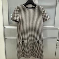 タグ付き未使用】zara ミニワンピース 千鳥柄 半袖 ツイード