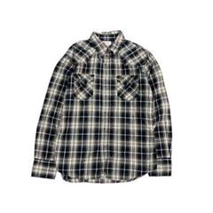 7BS3 【Wrangler】タータンチェック　ウエスタンシャツ　アメカジ　古着