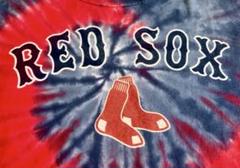 ビンテージBostonRedSoxレッドソックス リキッドブルータイダイTシャツ