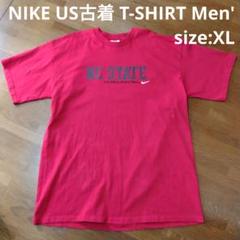 NIKE カレッジ tシャツ Men's size:XL 赤 US古着