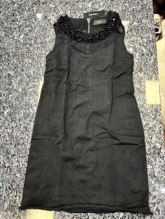 DIESEL 黒 ノースリーブミニワンピース DIESEL ワンピース デニム ブラック ミニ XXS ノースリーブ