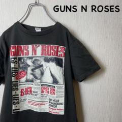 希少 Old ガンズ•アンド•ローゼス tシャツ 黒色 バンドTシャツ