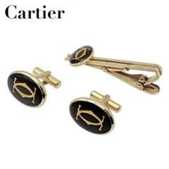 美品✨Cartier カルティエ カフス タイピン セット ダブルC ロゴ