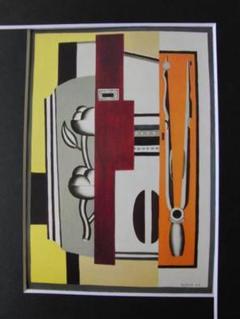Fernand Leger、Rose et compas、希少画集画、新品高級額 Fernand Leger、Rose et compas、希少画集画、新品高級額