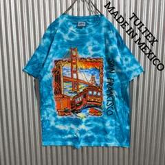 メキシコ製 TULTEX タルテックス Tシャツ サンフランシスコ 橋 電車のサムネイル