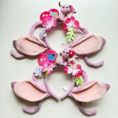 スティッチ エンジェル カチューシャ2点セット - メルカリ