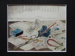藤田嗣治、【Nature morte a l'encrier】、新品額装 藤田嗣治、【Nature morte a l'encrier】、新品額装 - メルカリ