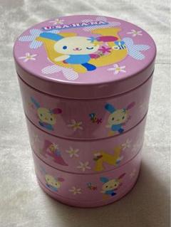サンリオ ウサハナ 3段式缶ケース 小物入れ 【平成レトロ】2004