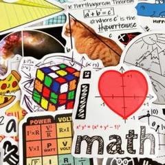 ☘️ 50枚 英語数学ステッカー Math 数式 算数 チャート式 数学記号π