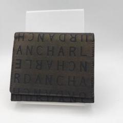 シャルルジョルダン　折財布　財布　ウォレット　ナイロン　ブラウン