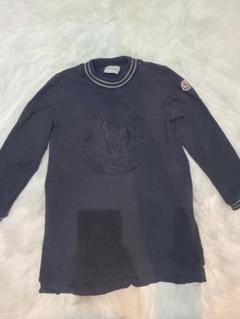 MONCLER ABITO TG 12A ネイビー半袖ワンピース - メルカリ