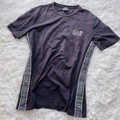 EA7 EA7エンポリオ アルマーニ サイドラインロゴ Tシャツ ブラック XL